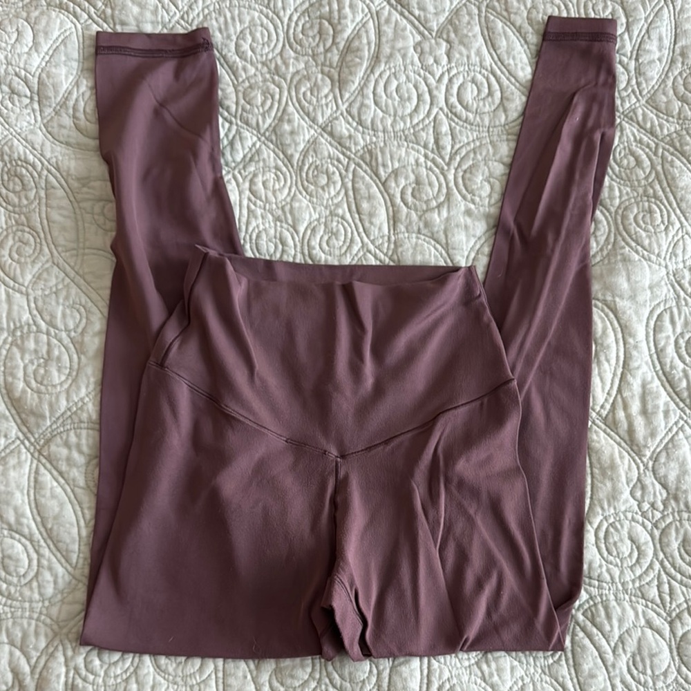 Mauve High-Waisted Leggings